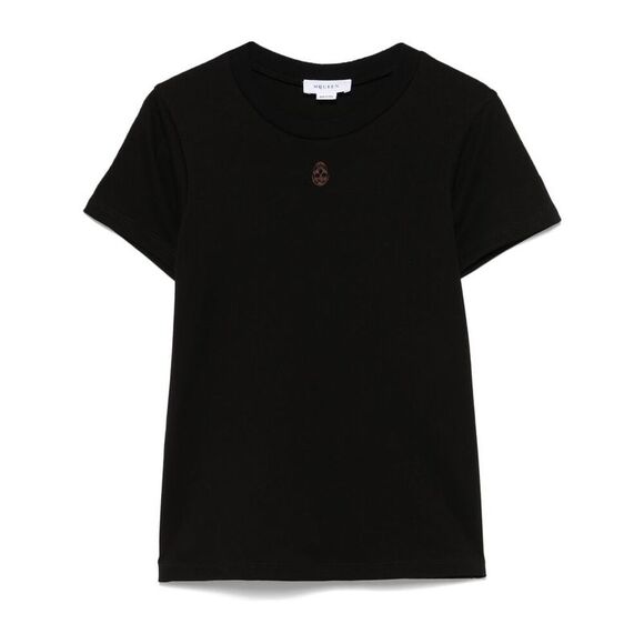 Alexander Mcqueen Black Tops T-Shirts Jerseys Women